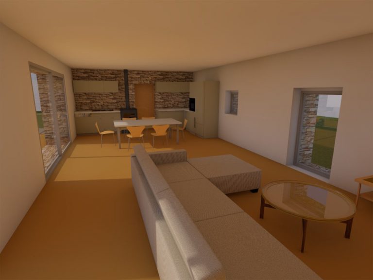 Projection 3D - Salon séjour