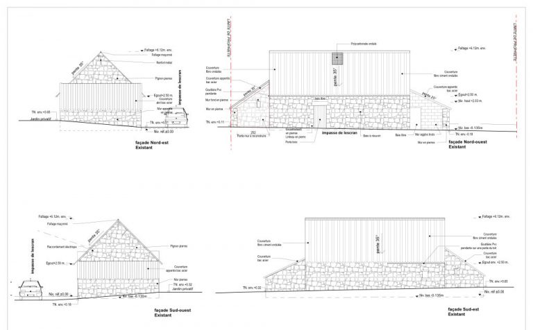 Façade de l'existant
