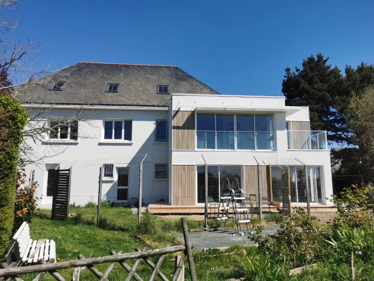 Photo vue jardin après travaux extension