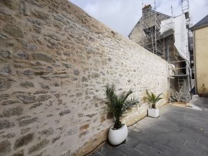 Mur séparatif après travaux
