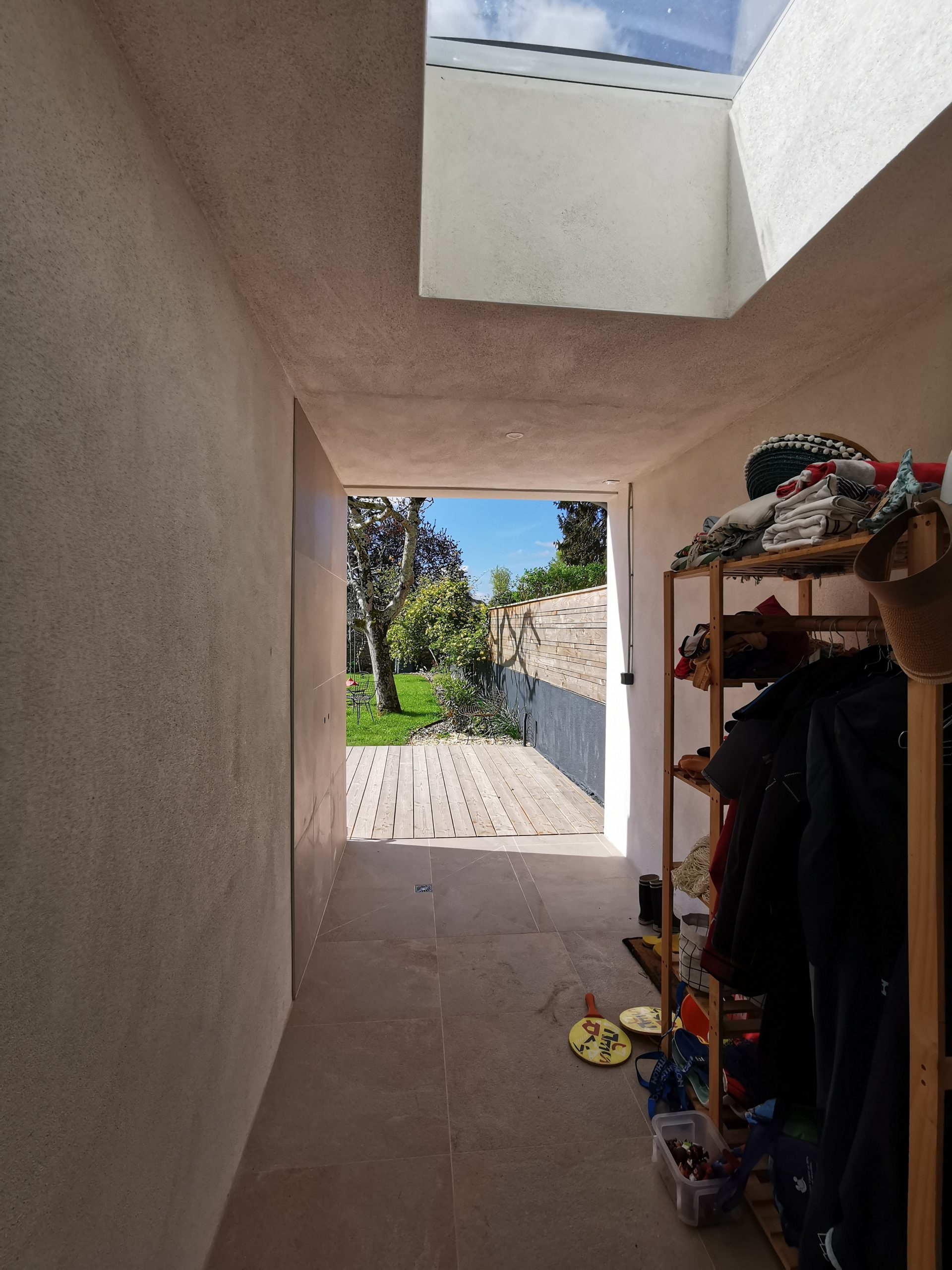 Douche extérieure créée