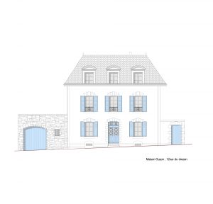 dessin Facade sur rue