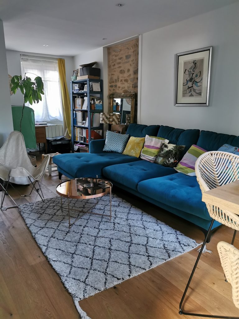 Photo salon après travaux de rénovation